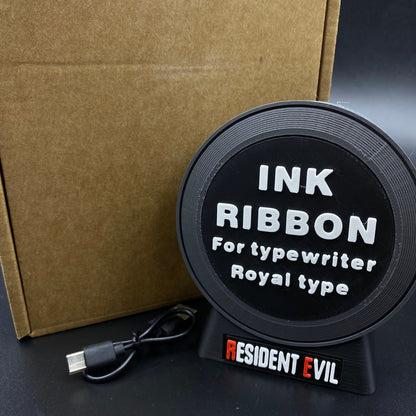 RE Horror Game Ink Ribbon 3D Printed Shape Speaker, Gaming Room Decor Fan Collectible