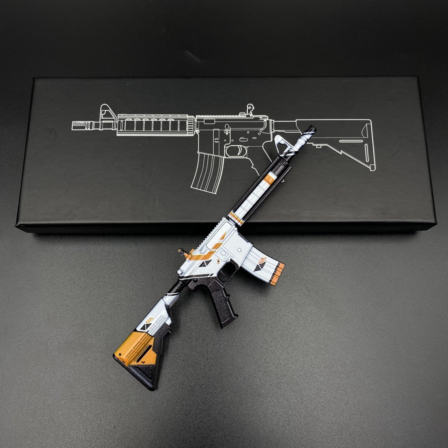 CS M4A4 Asiimov Mini Metal Replica For Collection