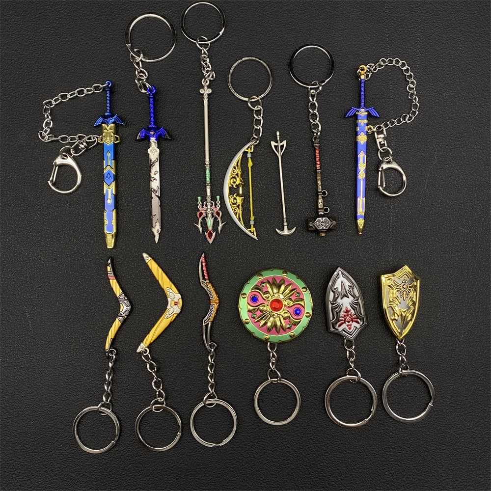Switch Hot Game Tear of Kingdom Weapon Keychain Pendants