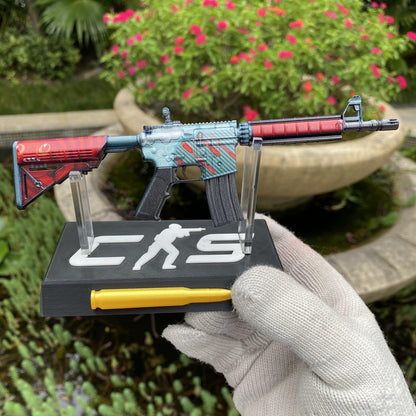 CS M4A4 Bullet Rain Mini Metal Replica For Collection