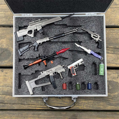 Re4 Weapon Case Leon S Kennedy Metal Mini Weapon Suitcase 11 in 1