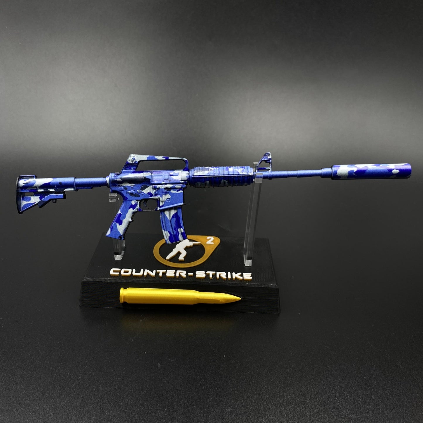 M4A1-S Bright Water Mini Metal Replica Gun for Collectible