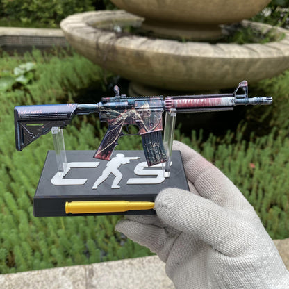 Metal Tiny CS M4A4 Tooth Fairy Gun Miniature For Collection