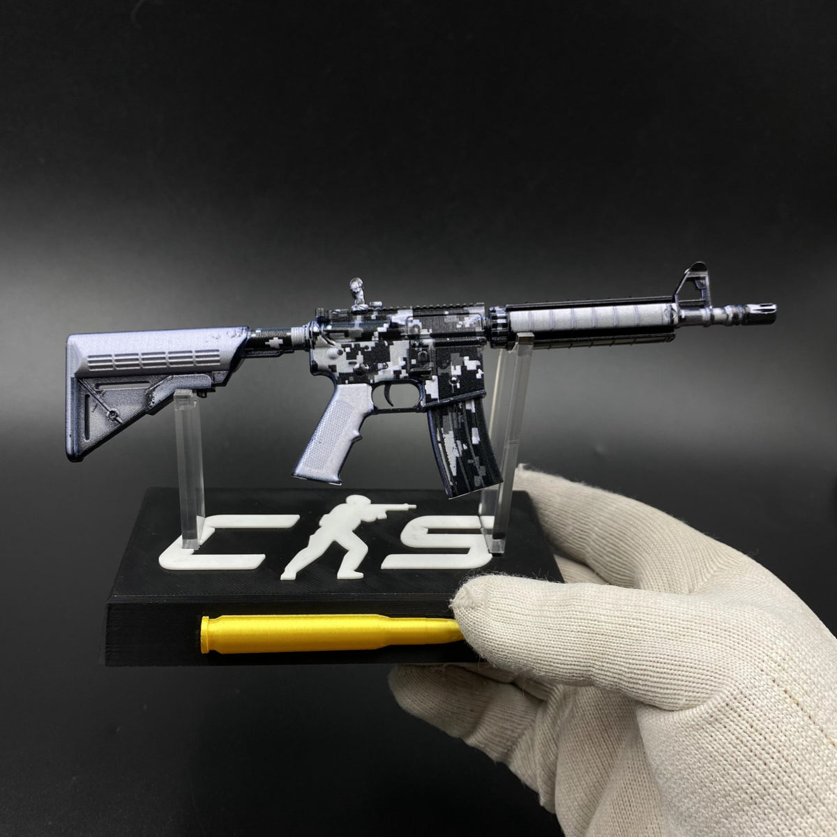 Metal Tiny CS M4A4 Urban DDPAT Gun Miniature For Collection