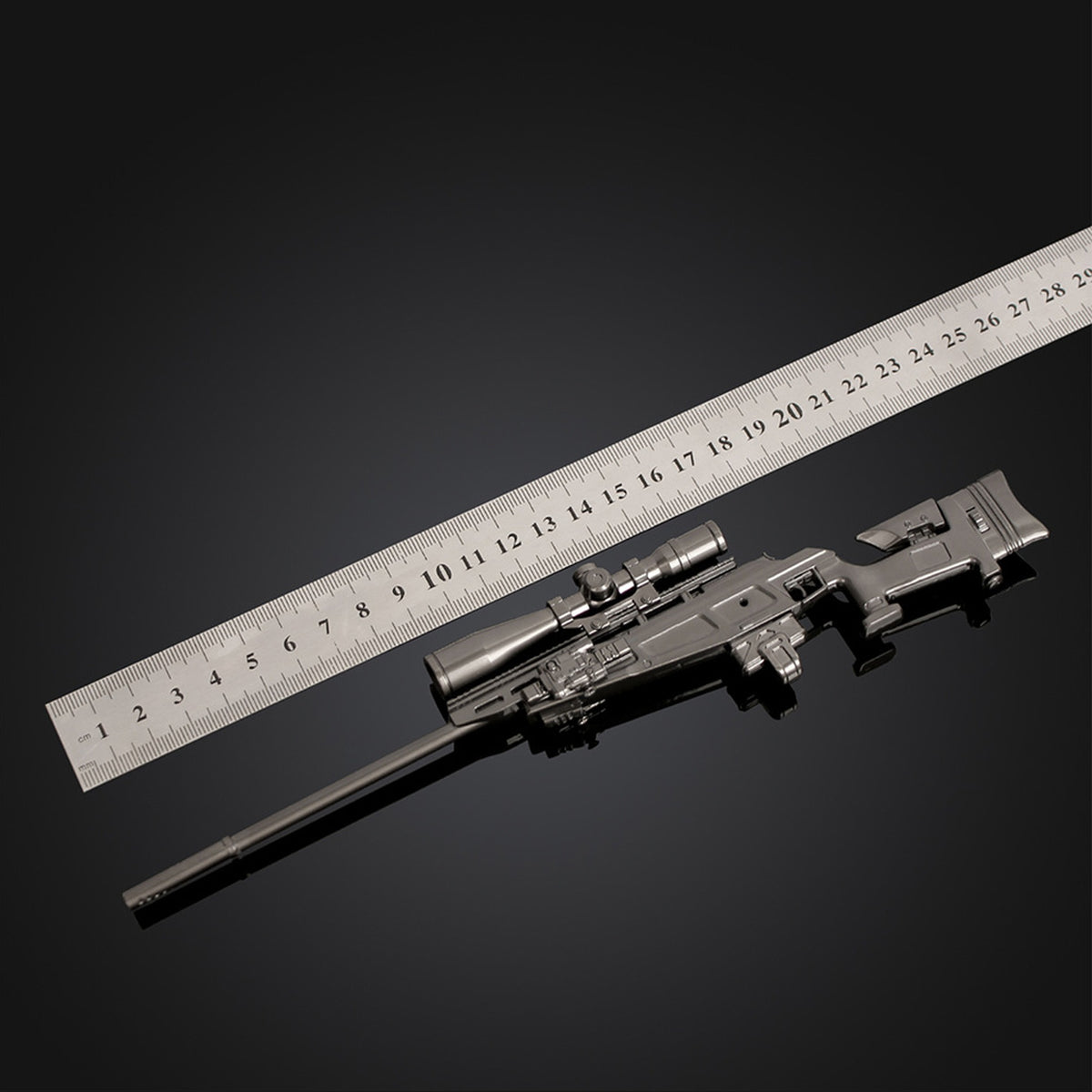 Delta Force Game R93 Sniper Rifle Mini Alloy Replica, Non-Firing Static Replica Game Collectible
