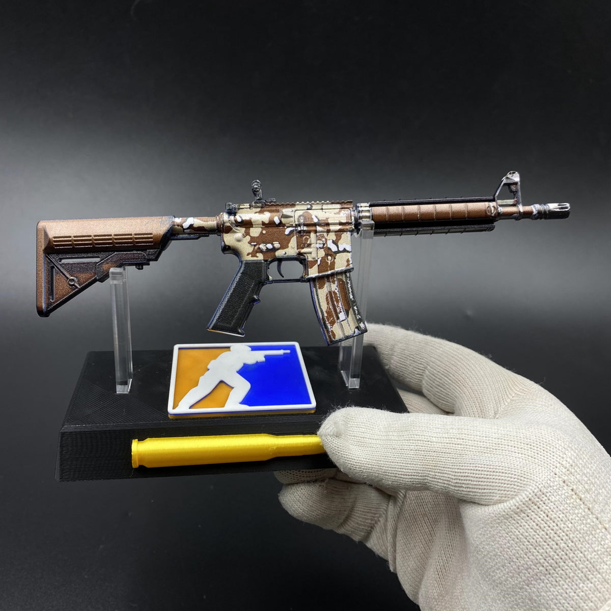 CS M4A4 Desert Storm Mini Metal Replica For Collection
