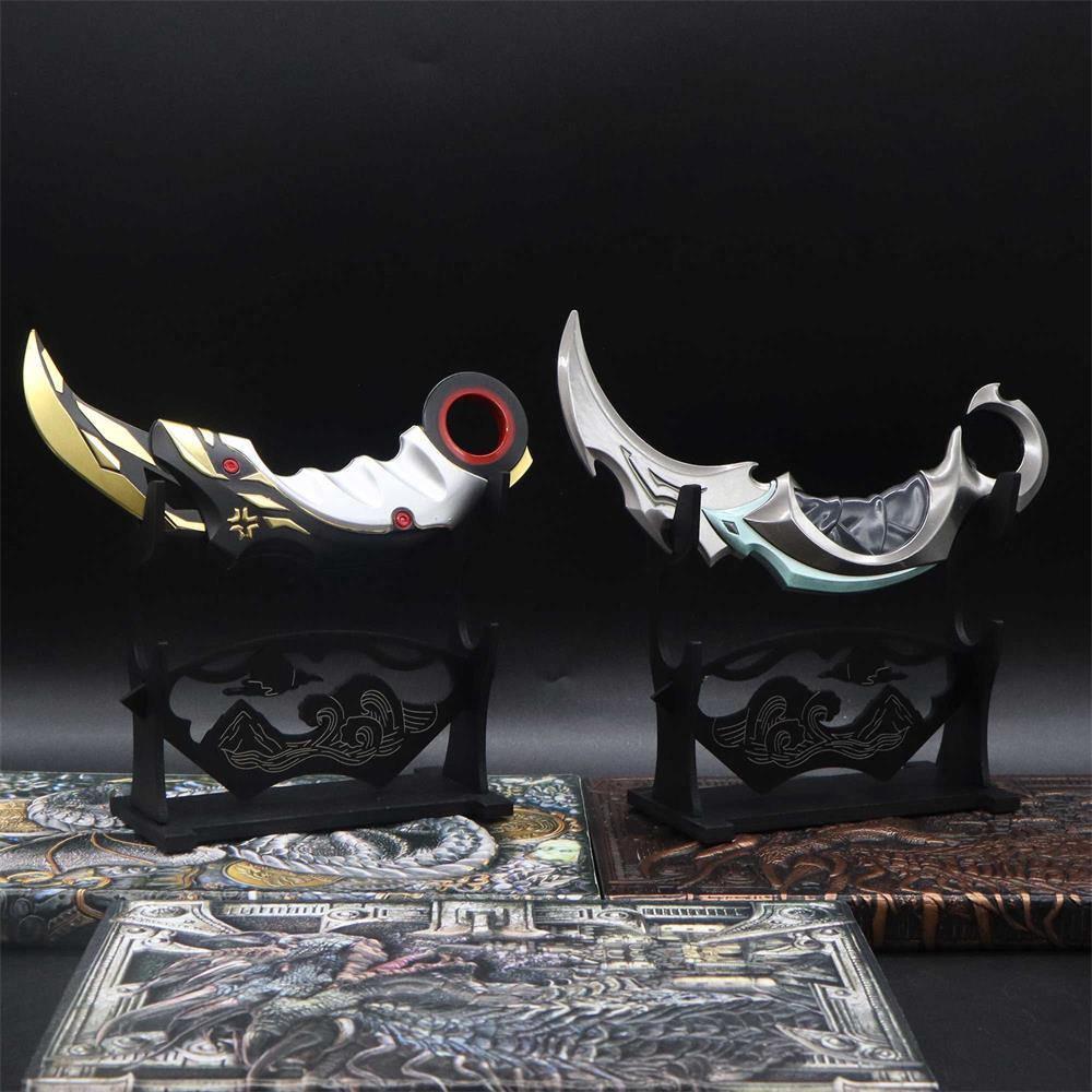 2-Layer Wooden Landscape Pattern Weapon Display Holder