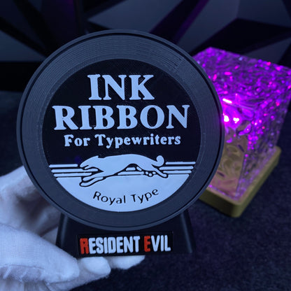 RE Ink Ribbon Speaker 3D Printed Horror Game Themed Desktop Decor Gift