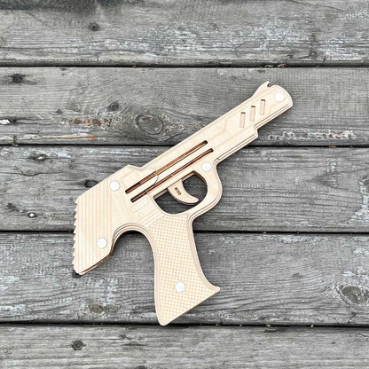 DIY 3D Semi-auto Rubber Band Pistol Model Kit