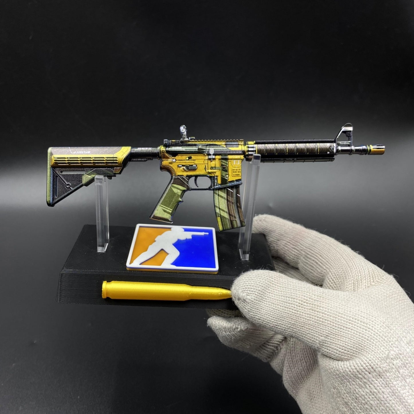 Metal Tiny CS M4A4 Buzz Kill Gun Miniature For Collection