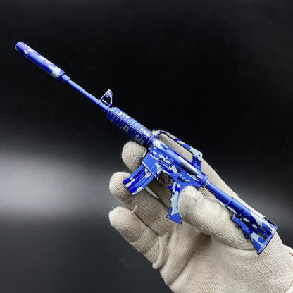 M4A1-S Bright Water Mini Metal Replica Gun for Collectible