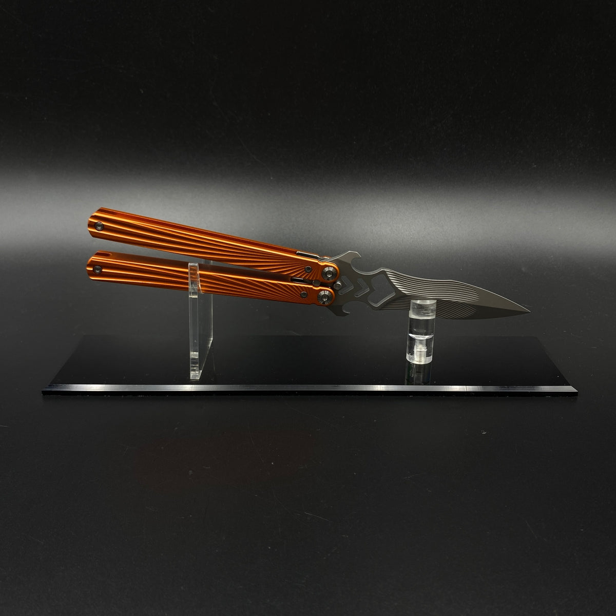 IRL CNC Balisong Trainer Butterfly Knife Trainer Unsharpened Practice Balisong Collectible
