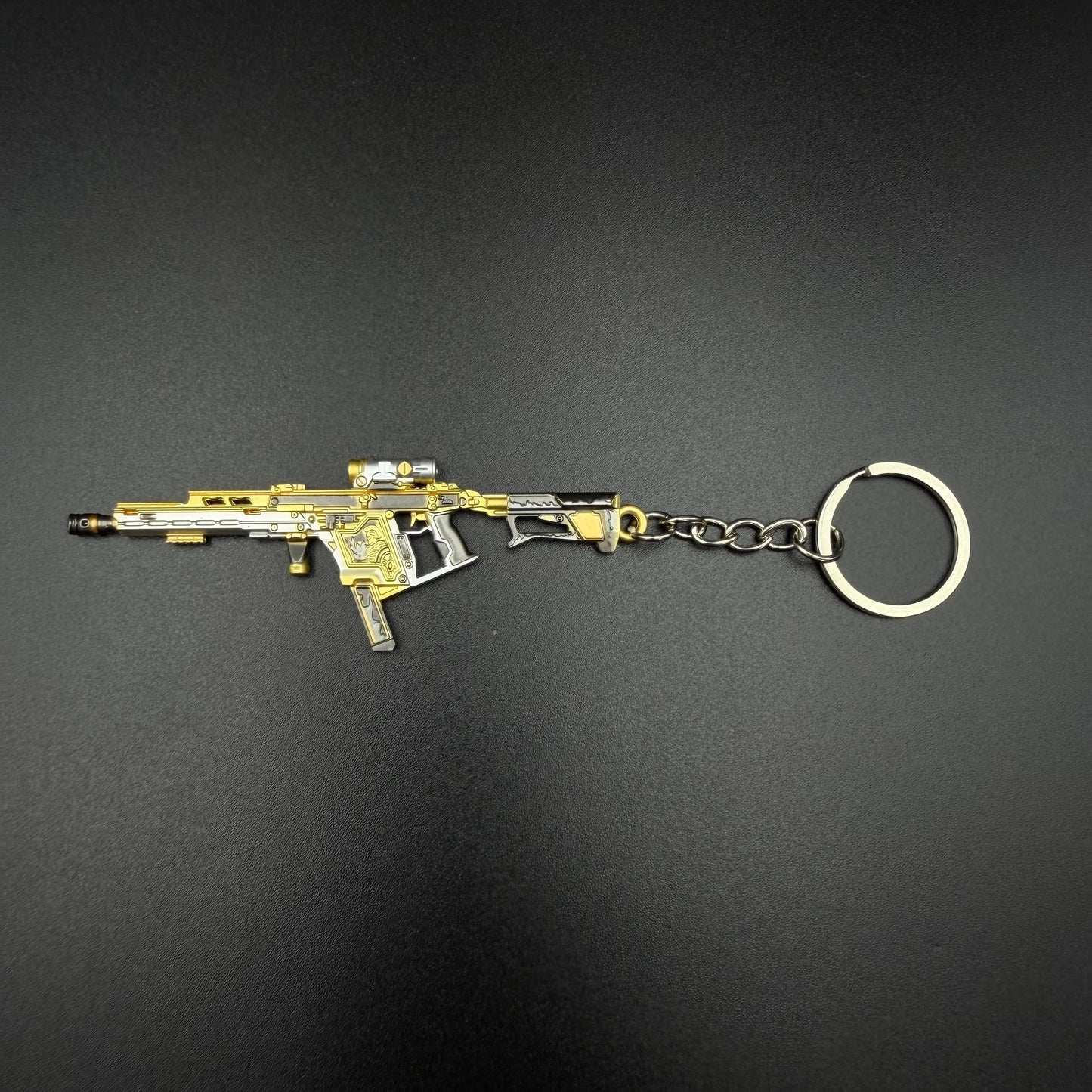 Mini Game Rifle Alloy Keychain Weapon Props Pendant