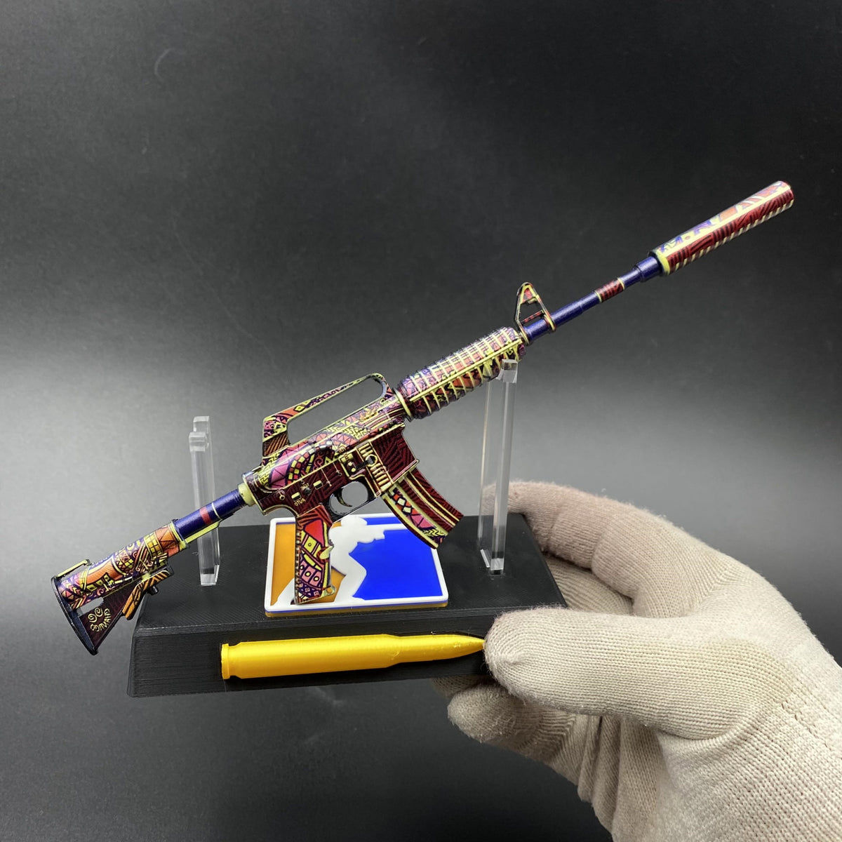 M4A1-S Chantico’s Fire Mini Metal Replica Gun for Collectible