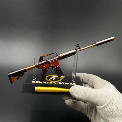 Atomic Alloy M4A1-S Metal Gun Miniature For Collection