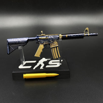 Metal Tiny CS M4A4 Sheet Lightning Gun Miniature For Collection