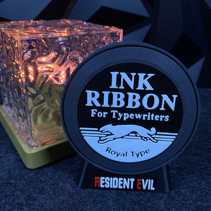 RE Ink Ribbon Speaker 3D Printed Horror Game Themed Desktop Decor Gift