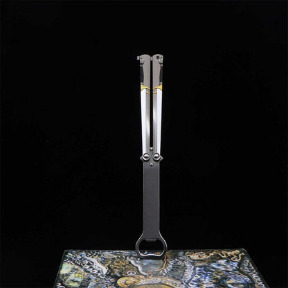 Dragon Head Totem & Sword Metal Balisong Bottle Opener