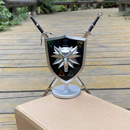 Geralt Wolf School Shield & Swords USA Only