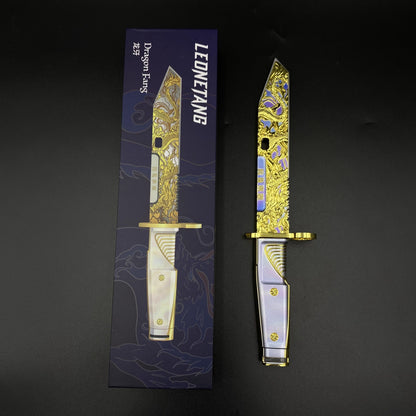 Delta Force Dragon Fang Tactical Dagger Metal Replica, Prop For Game Collection