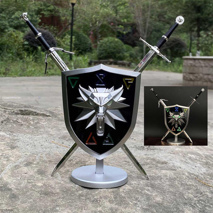 Geralt Wolf School Shield & Swords USA Only
