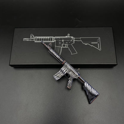 CS M4A4 Zubastick Miniature Gun Metal Replica Rifle Game Fan Collectible Gift