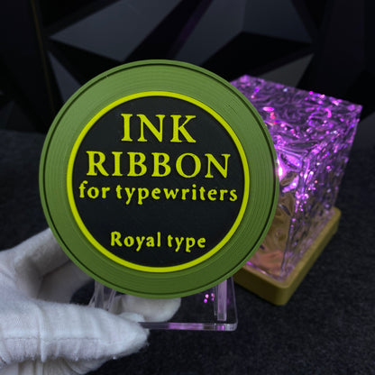 RE Ink Ribbon Speaker Replica Prop, 3D Printed Horror Game Fan Art Desktop Decor, Collectible Gaming Ornament Gift