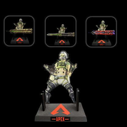 Octane Heirloom 3D Printed Display Holder With Acrylic Plate
