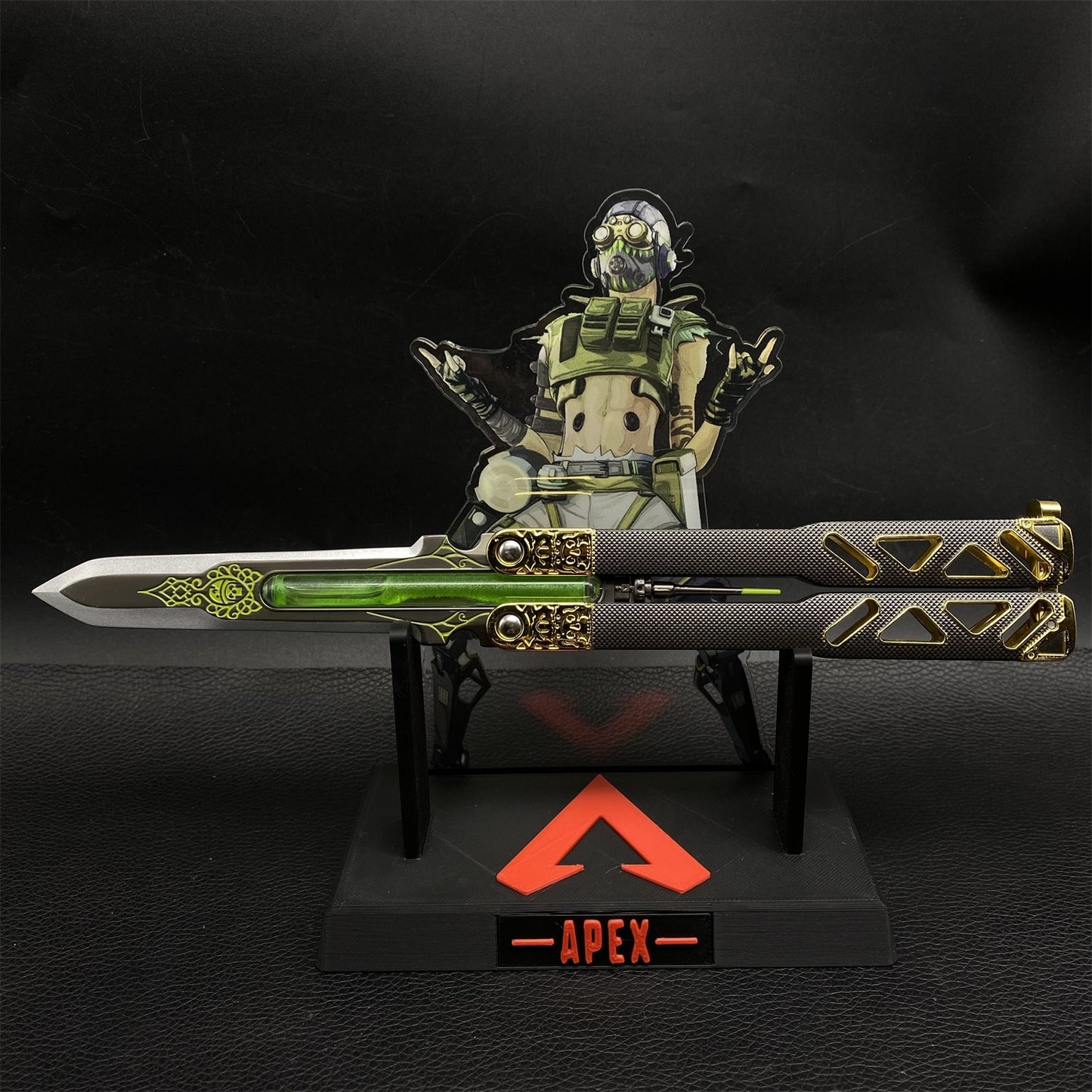 Octane Heirloom V3 Real Liquid Tube Octane Balisong Metal Replica