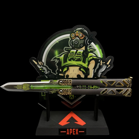 Octane Heirloom V3 Real Liquid Tube Octane Balisong Metal Replica