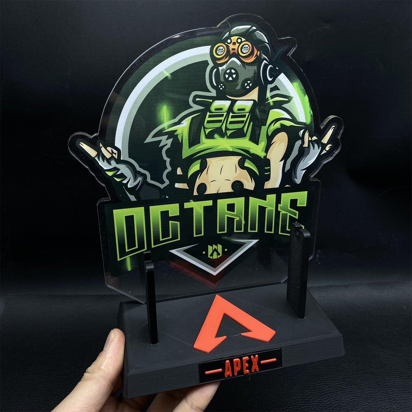 Octane Heirloom 3D Printed Stand With Acrylic Plate