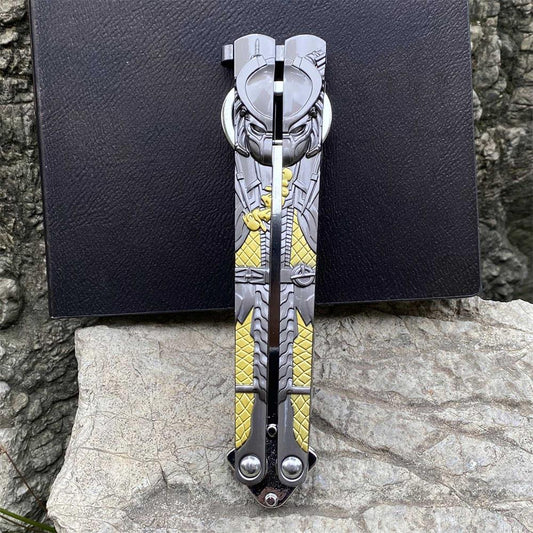 Metal Predator & Alien Balisong Bottle Opener