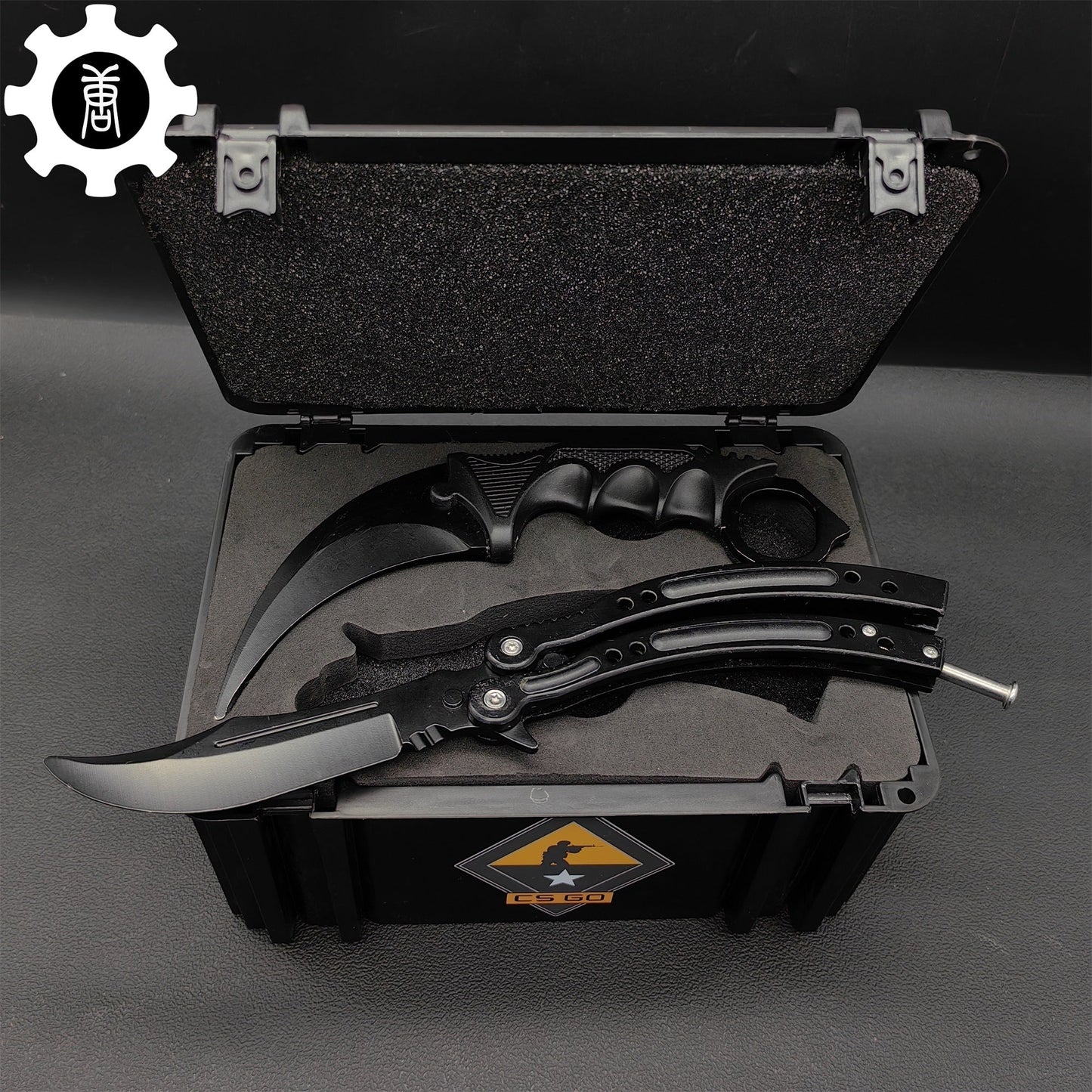 Black Gamma Weapon Case Blunt Blade Karambit & Balisong Gift Box