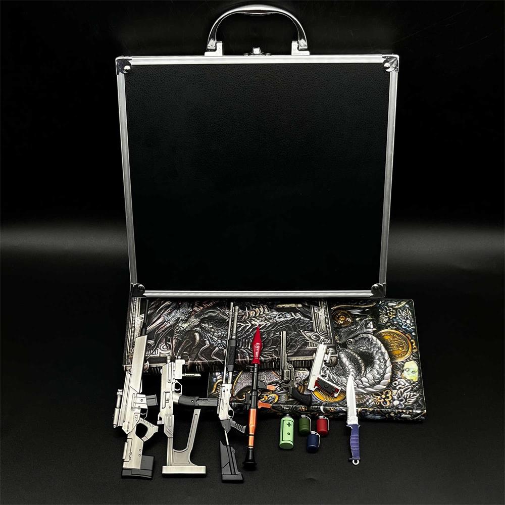 Re4 Weapon Case Leon S Kennedy Metal Mini Weapon Suitcase 11 in 1