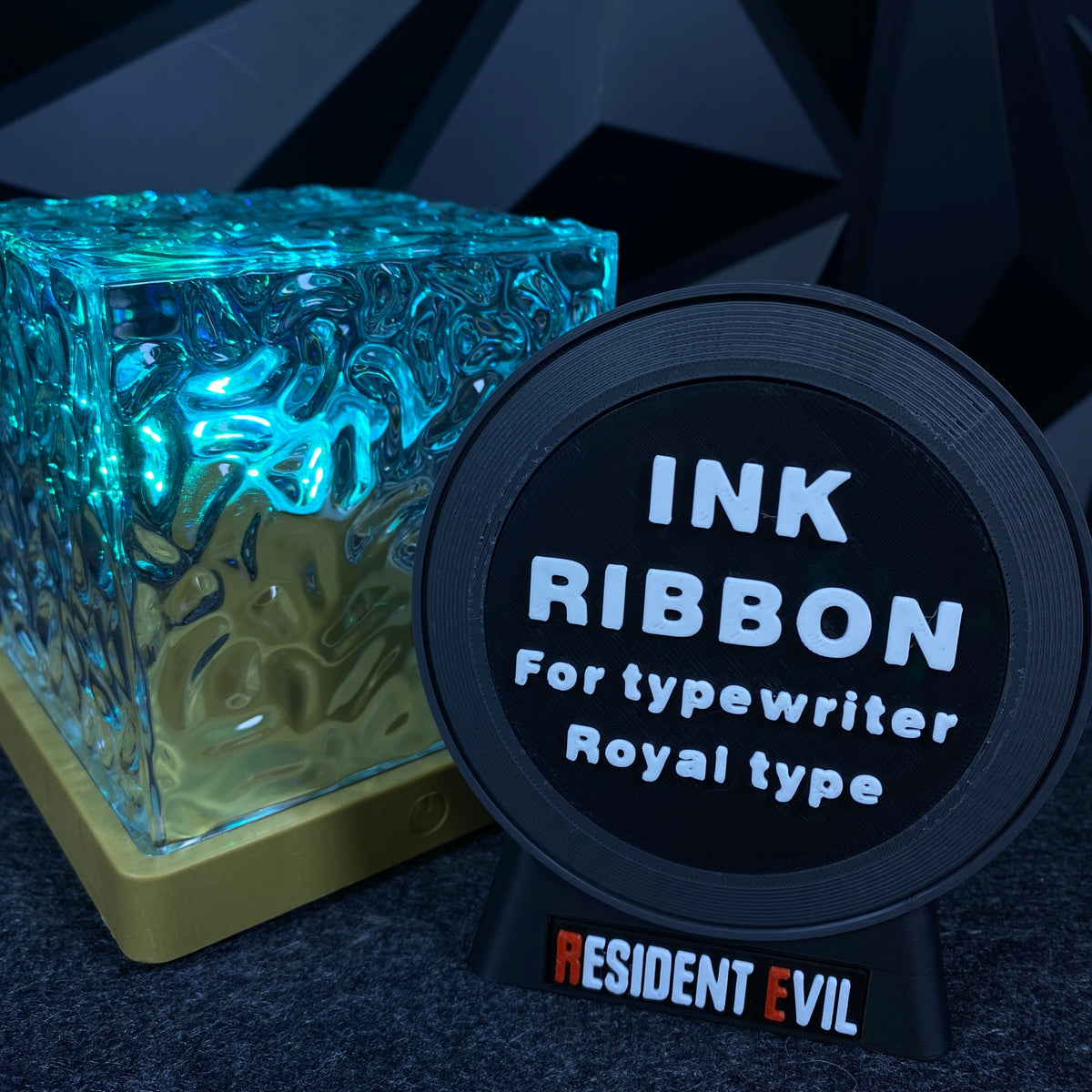 RE Horror Game Ink Ribbon 3D Printed Shape Speaker, Gaming Room Decor Fan Collectible