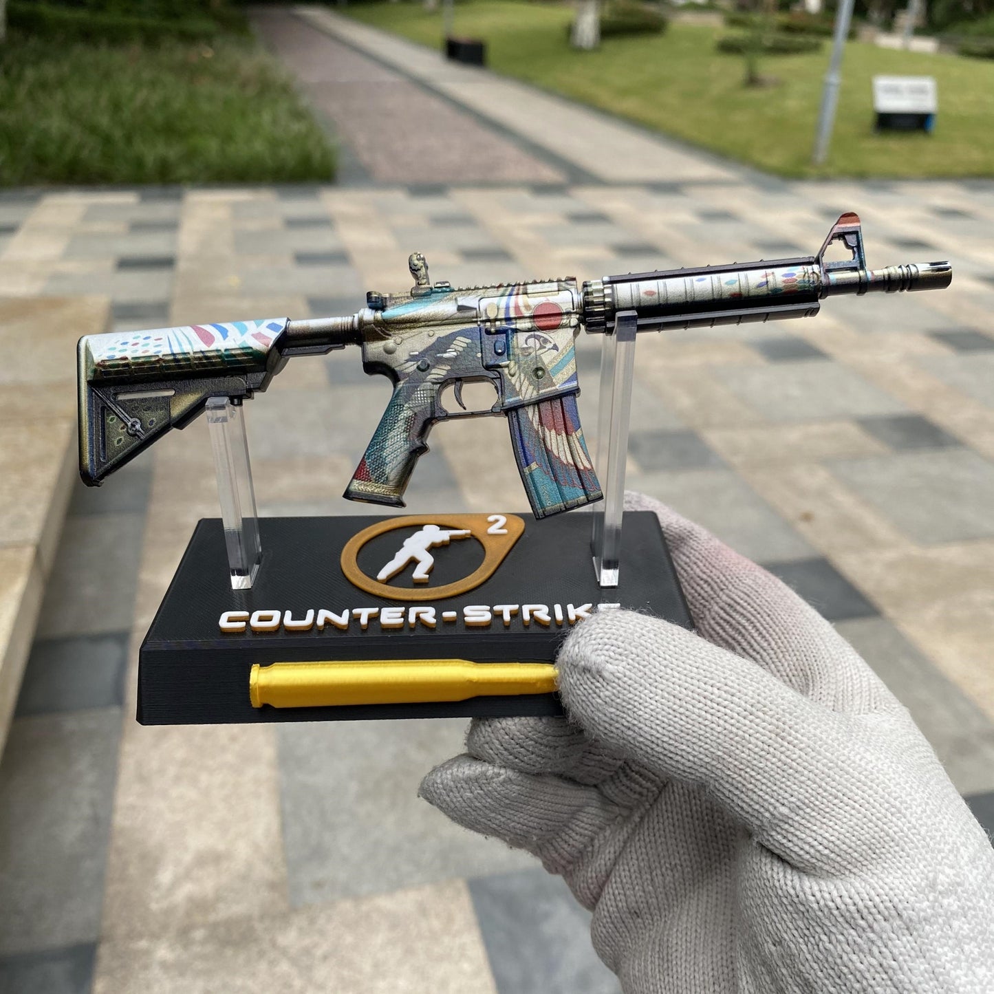 Metal Tiny CS Eye of Horus Gun Miniature For Collection