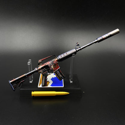 M4A1-S Night Terror Mini Metal Replica Gun for Collectible