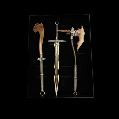 1/6 Scale Skyrim Dragon Bone Weapon Metal Miniatures