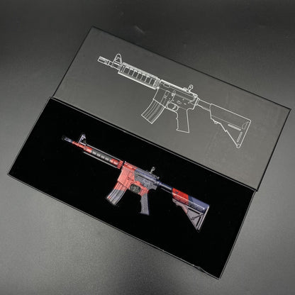Metal Tiny CS M4A4 Evil Daimyo Gun Miniature For Collection