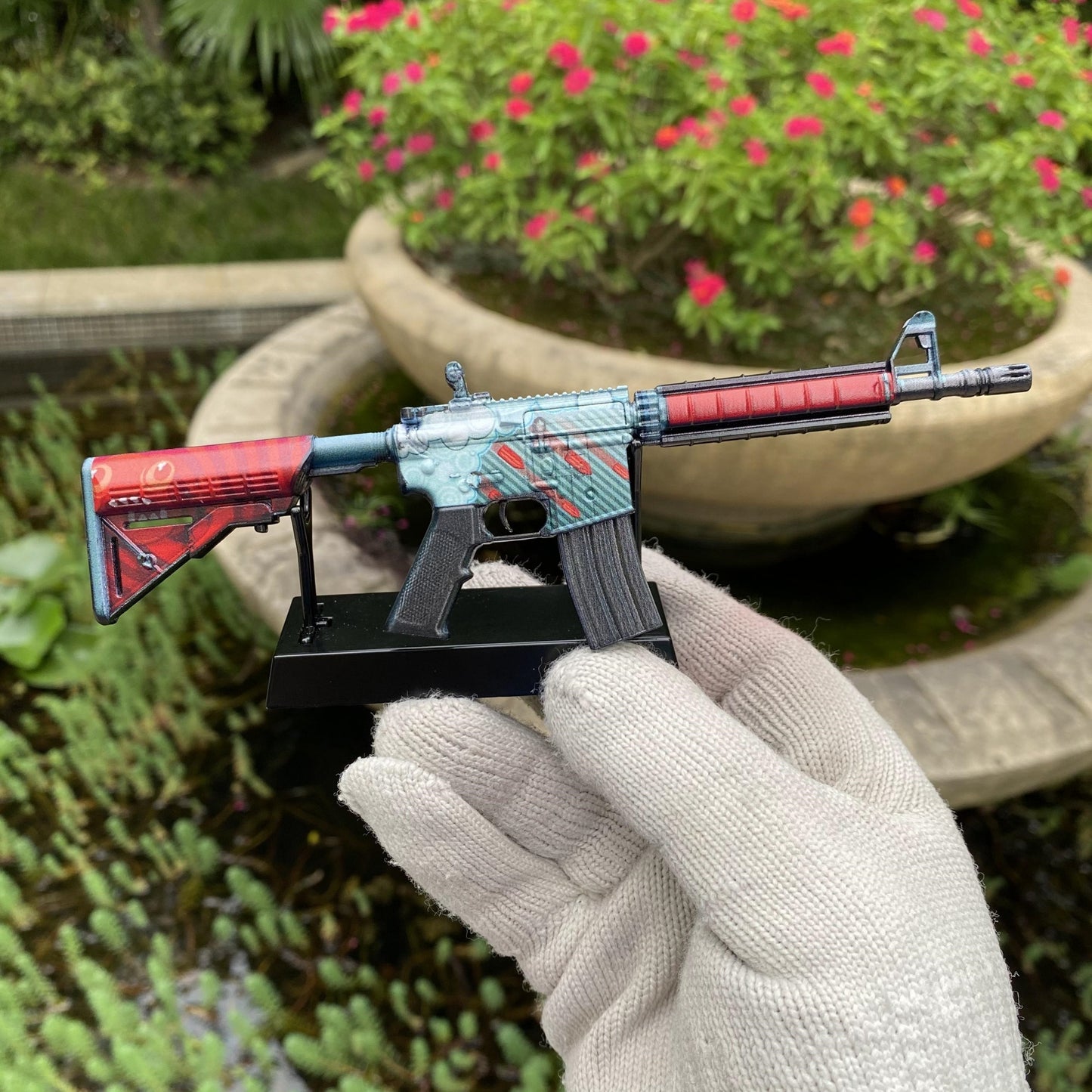 CS M4A4 Bullet Rain Mini Metal Replica For Collection