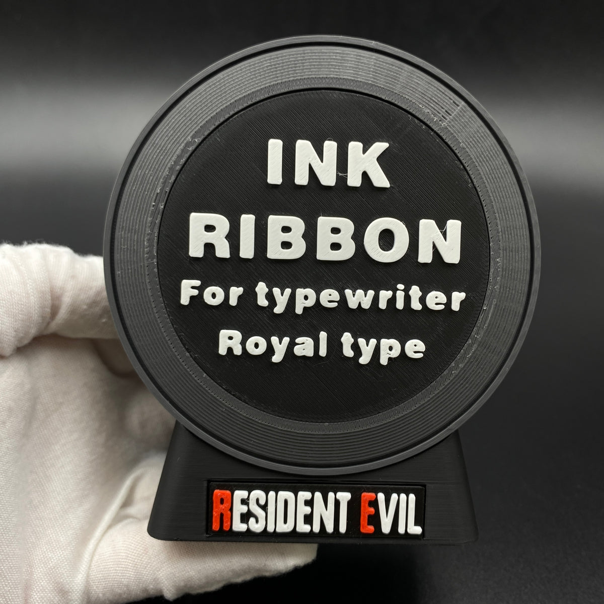 RE Horror Game Ink Ribbon 3D Printed Shape Speaker, Gaming Room Decor Fan Collectible
