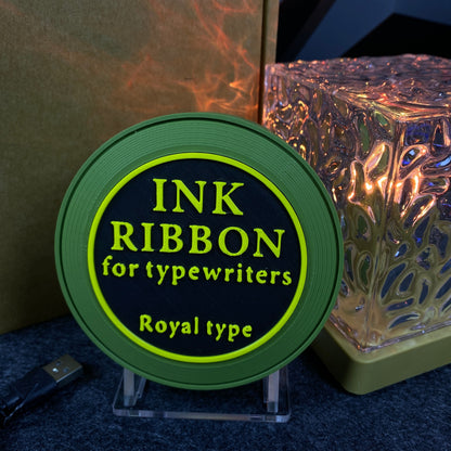 RE Ink Ribbon Speaker Replica Prop, 3D Printed Horror Game Fan Art Desktop Decor, Collectible Gaming Ornament Gift