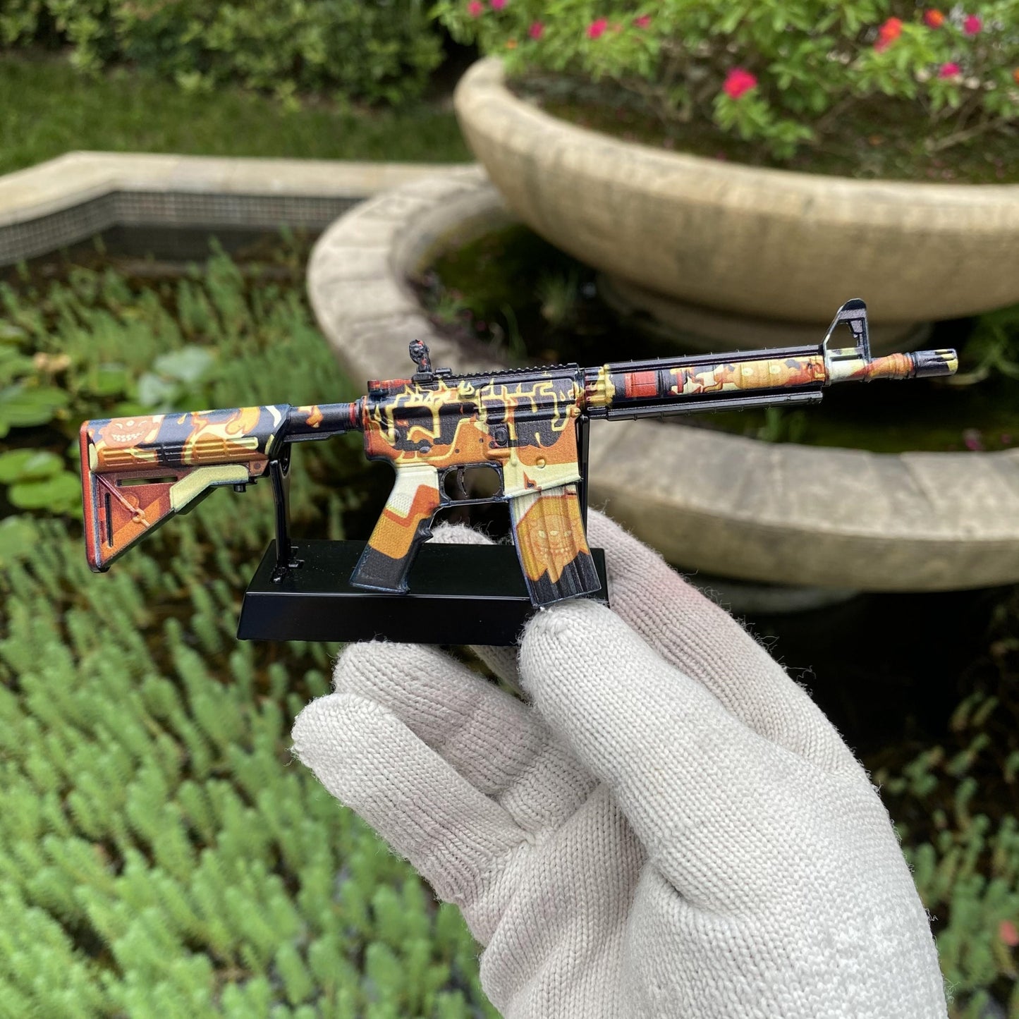 CS M4A4 Hellish Mini Metal Replica For Collection