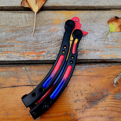 Global Offensive Game Butterfly Knife Blunt Blade Trainer Replica