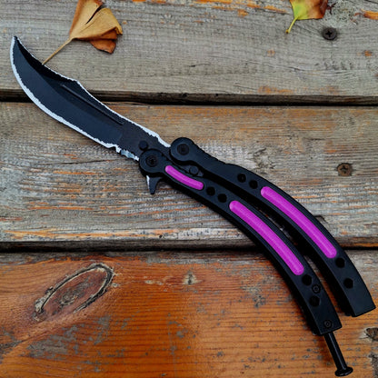 Global Offensive Game Butterfly Knife Blunt Blade Trainer Replica