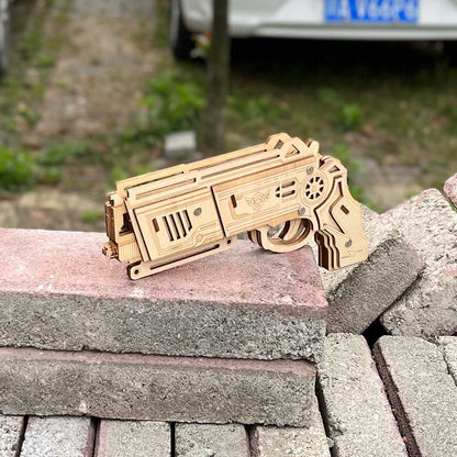 3D Wooden Rubber Band Gun Model Kit