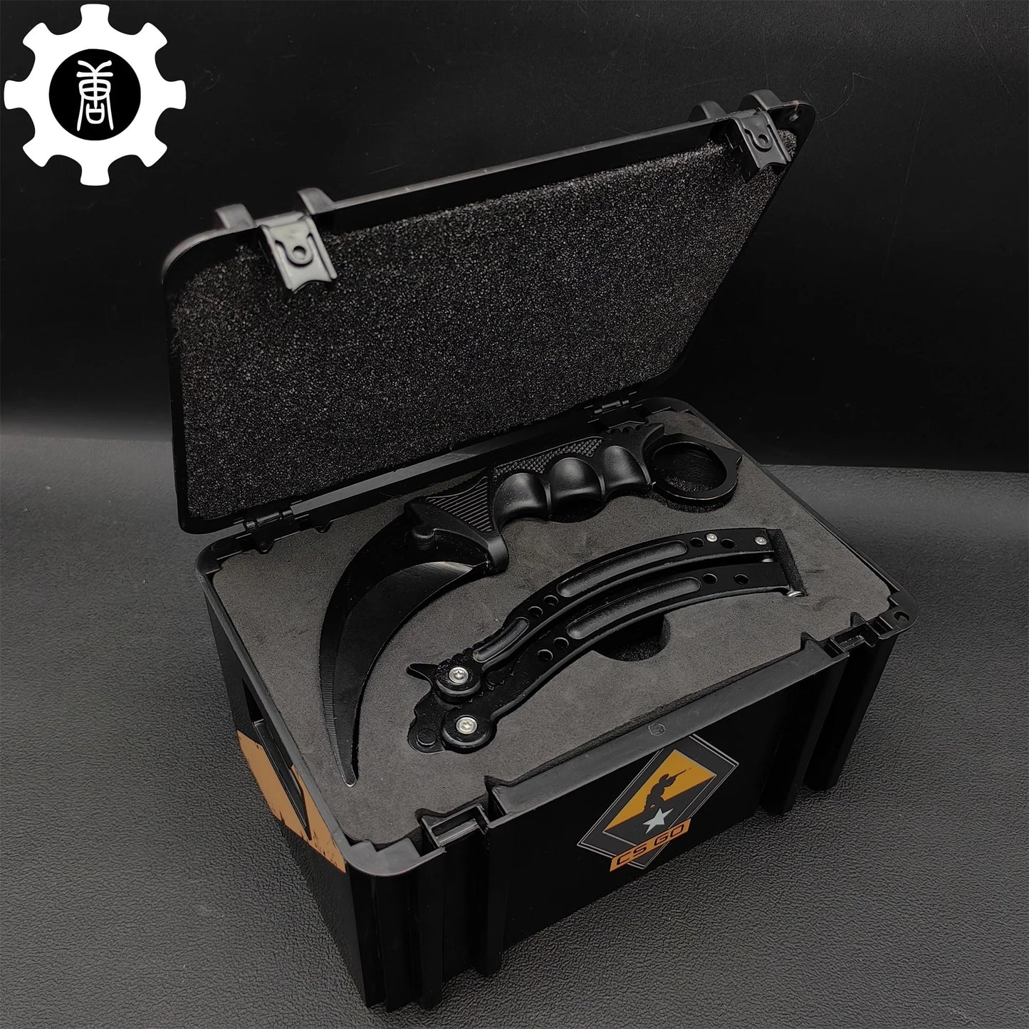 Black Gamma Weapon Case Blunt Blade Karambit & Balisong Gift Box