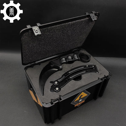 Black Gamma Weapon Case Blunt Blade Karambit & Balisong Gift Box