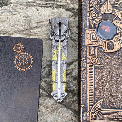 Metal Predator & Alien Balisong Bottle Opener
