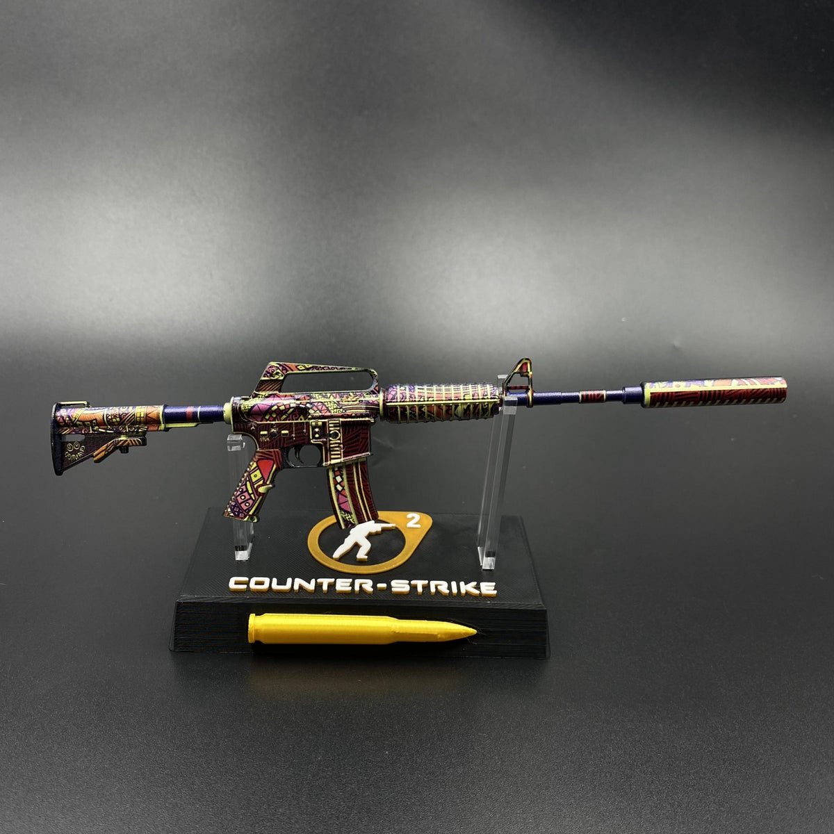 M4A1-S Chantico’s Fire Mini Metal Replica Gun for Collectible